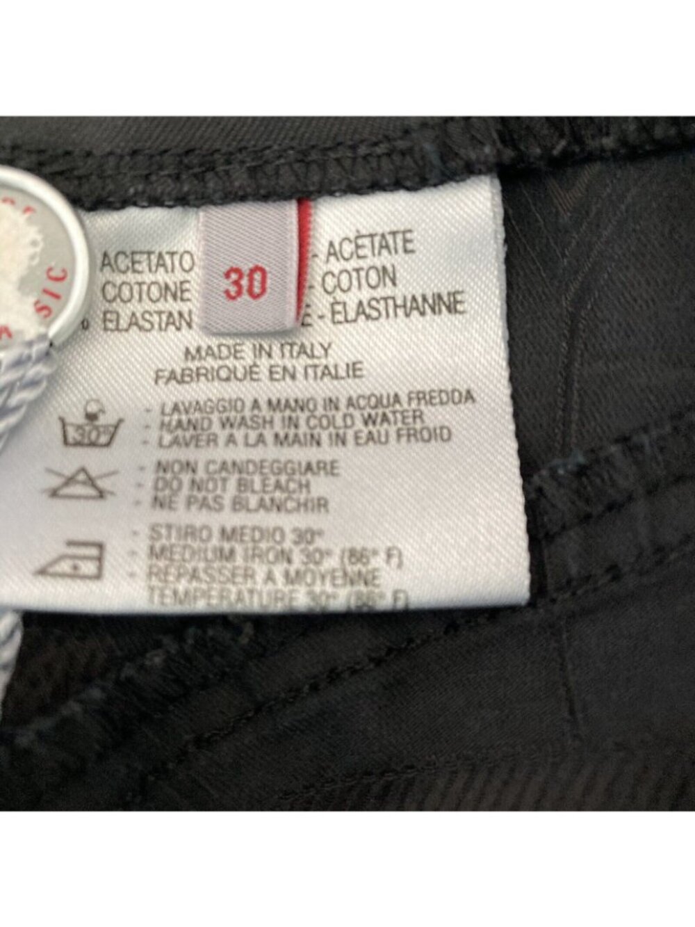 Versace Classic Pants Womens Size 30 Black Trousers - Picture 4 of 8